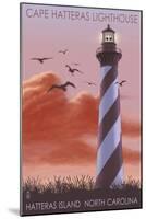 Cape Hatteras Lighthouse - North Carolina, c.2009-Lantern Press-Mounted Art Print