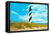 Cape Hatteras Lighthouse, North Carolina-null-Framed Stretched Canvas