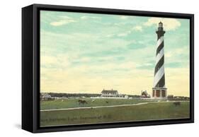 Cape Hatteras Lighthouse, North Carolina-null-Framed Stretched Canvas