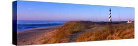 Cape Hatteras Lighthouse on the coast, Hatteras Island, Outer Banks, Buxton, North Carolina, USA-null-Stretched Canvas