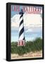 Cape Hatteras Lighthouse - Outer Banks, North Carolina-null-Framed Poster