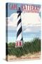 Cape Hatteras Lighthouse - Outer Banks, North Carolina-Lantern Press-Stretched Canvas