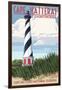 Cape Hatteras Lighthouse - Outer Banks, North Carolina-Lantern Press-Framed Art Print