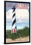 Cape Hatteras Lighthouse - Outer Banks, North Carolina-Lantern Press-Framed Art Print