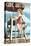 Cape Hatteras, North Carolina - Lifeguard Pinup Girl-Lantern Press-Stretched Canvas