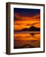 Cape Kiwanda Sunset On The Beach-Steven Maxx-Framed Photographic Print