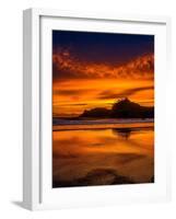 Cape Kiwanda Sunset On The Beach-Steven Maxx-Framed Photographic Print