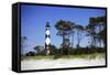 Cape Lookout Light III-Alan Hausenflock-Framed Stretched Canvas