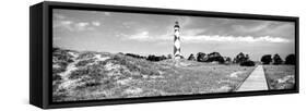 Cape Lookout Lighthouse, Outer Banks, North Carolina, USA-null-Framed Stretched Canvas