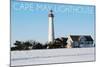 Cape May, New Jersey - Lighthouse in Winter-Lantern Press-Mounted Art Print