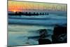 Cape May, New Jersey - Sunset Beach-Lantern Press-Mounted Art Print