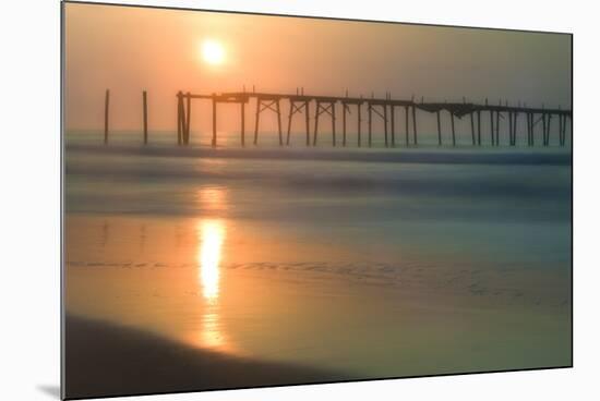 Cape May, New Jersey, USA, morning, pier, sunrise-Sheila Haddad-Mounted Premium Photographic Print