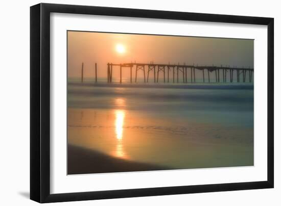 Cape May, New Jersey, USA, morning, pier, sunrise-Sheila Haddad-Framed Photographic Print