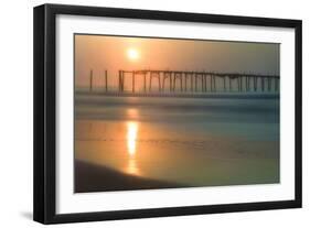 Cape May, New Jersey, USA, morning, pier, sunrise-Sheila Haddad-Framed Photographic Print