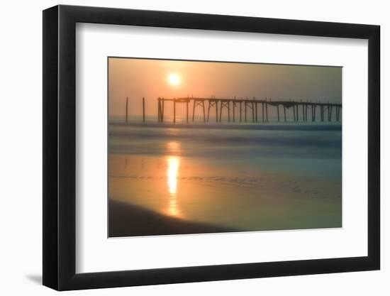 Cape May, New Jersey, USA, morning, pier, sunrise-Sheila Haddad-Framed Photographic Print