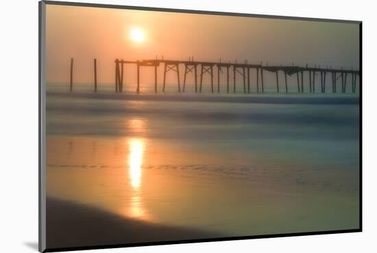 Cape May, New Jersey, USA, morning, pier, sunrise-Sheila Haddad-Mounted Photographic Print