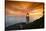 Cape Meares Lighthouse at golden hour, Tillamook County, Oregon, USA-Panoramic Images-Stretched Canvas