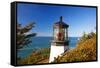 Cape Meares Lighthouse, from Cape Meares, Oregon, USA-Craig Tuttle-Framed Stretched Canvas