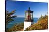 Cape Meares Lighthouse, from Cape Meares, Oregon, USA-Craig Tuttle-Stretched Canvas