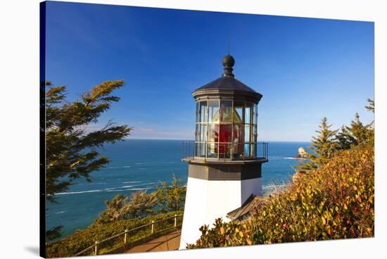 Cape Meares Lighthouse, from Cape Meares, Oregon, USA-Craig Tuttle-Stretched Canvas