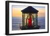 Cape Meares Lighthouse Lens at Sunset, from Cape Meares, Oregon, USA-Craig Tuttle-Framed Photographic Print