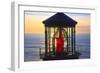 Cape Meares Lighthouse Lens at Sunset, from Cape Meares, Oregon, USA-Craig Tuttle-Framed Photographic Print