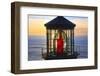 Cape Meares Lighthouse Lens at Sunset, from Cape Meares, Oregon, USA-Craig Tuttle-Framed Photographic Print