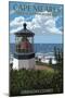 Cape Meares Lighthouse, Oregon Coast-Lantern Press-Mounted Art Print