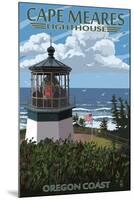 Cape Meares Lighthouse, Oregon Coast-Lantern Press-Mounted Art Print