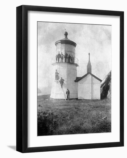 Cape Meares Lighthouse, Oregon No.2-Lantern Press-Framed Art Print