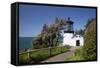 Cape Meares State Viewpoint, Cape Meares Lighthouse, Oregon, USA-Jamie & Judy Wild-Framed Stretched Canvas