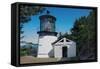 Cape Mears Lighthouse-George Johnson-Framed Stretched Canvas