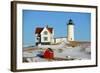 Cape Neddick Lighthouse, Old York Village, Maine-jiawangkun-Framed Photographic Print