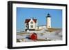Cape Neddick Lighthouse, Old York Village, Maine-jiawangkun-Framed Photographic Print