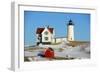 Cape Neddick Lighthouse, Old York Village, Maine-jiawangkun-Framed Photographic Print