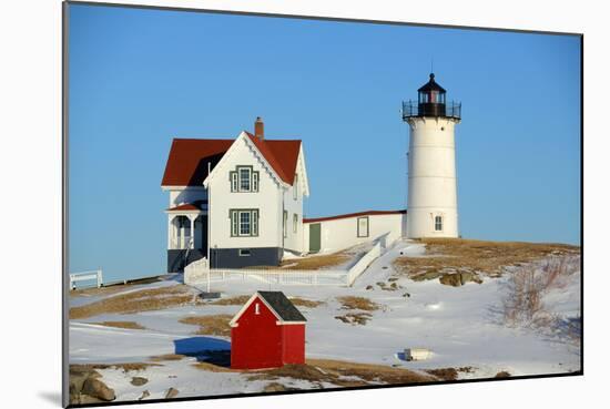 Cape Neddick Lighthouse, Old York Village, Maine-jiawangkun-Mounted Photographic Print