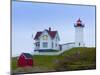 Cape Neddick (The Nubble) Lighthouse, Cape Neddick, Maine, New England, USA, North America-Alan Copson-Mounted Photographic Print