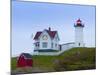 Cape Neddick (The Nubble) Lighthouse, Cape Neddick, Maine, New England, USA, North America-Alan Copson-Mounted Photographic Print