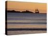 Cape Nedick Light and Replica of Captain Cook's SS Endeavor, Maine, USA-Jerry & Marcy Monkman-Stretched Canvas