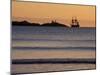 Cape Nedick Light and Replica of Captain Cook's SS Endeavor, Maine, USA-Jerry & Marcy Monkman-Mounted Photographic Print