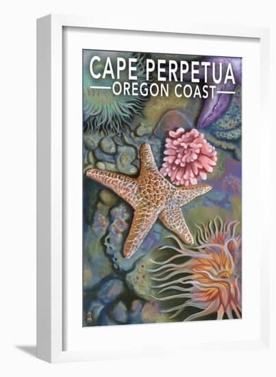 Cape Perpetua Tidepools - Oregon Coast-Lantern Press-Framed Art Print