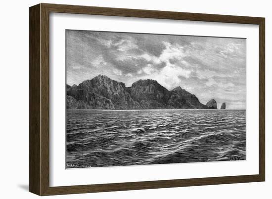 Cape Pillar, Tasman Peninsula, 1895-Barbant-Framed Giclee Print