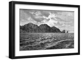 Cape Pillar, Tasman Peninsula, 1895-Barbant-Framed Giclee Print