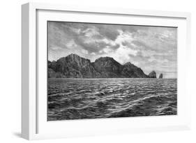 Cape Pillar, Tasman Peninsula, 1895-Barbant-Framed Giclee Print