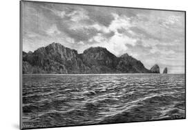 Cape Pillar, Tasman Peninsula, 1895-Barbant-Mounted Giclee Print