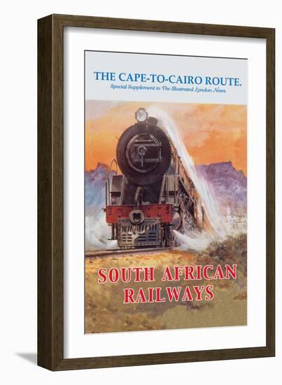 Cape to Cairo Route, South African Railways-null-Framed Art Print