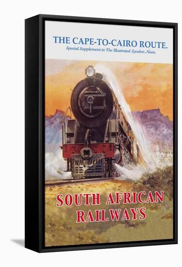 Cape to Cairo Route, South African Railways-null-Framed Stretched Canvas