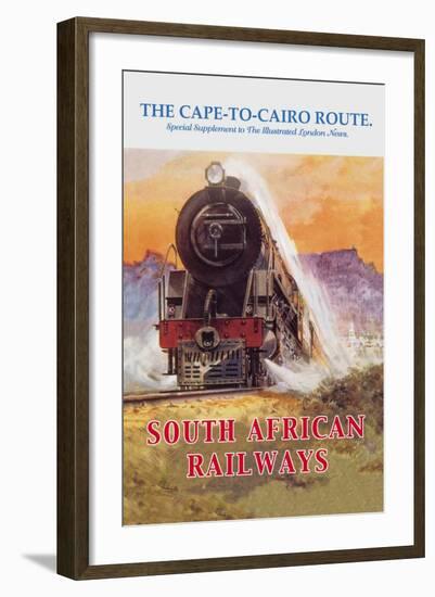 Cape to Cairo Route, South African Railways-null-Framed Art Print