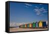 Cape Town Beach Huts-dan-edwards-Framed Stretched Canvas