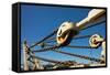 Cape Town, Harbour, Crane with Chains-Catharina Lux-Framed Stretched Canvas